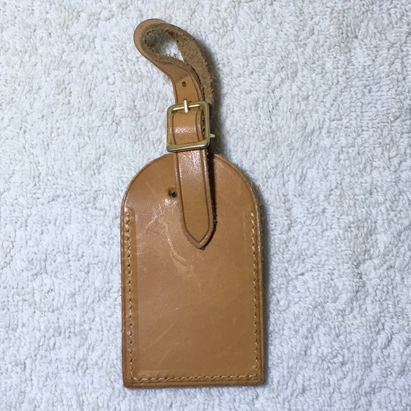 Vintage Louis Vuitton Luggage Tag in Vachetta Leather (nng|) - Picture 3 of 8